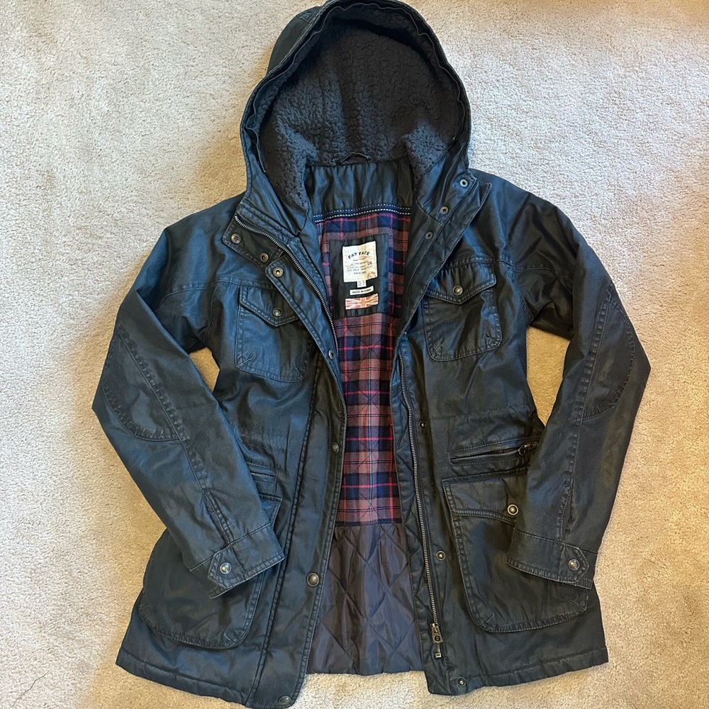 Fat Face waxed cotton rain jacket